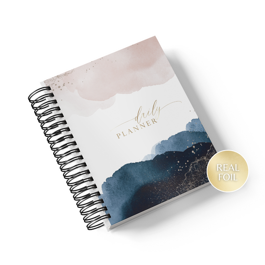 Navy Daily Planner || A5 Daily & Weekly Planner