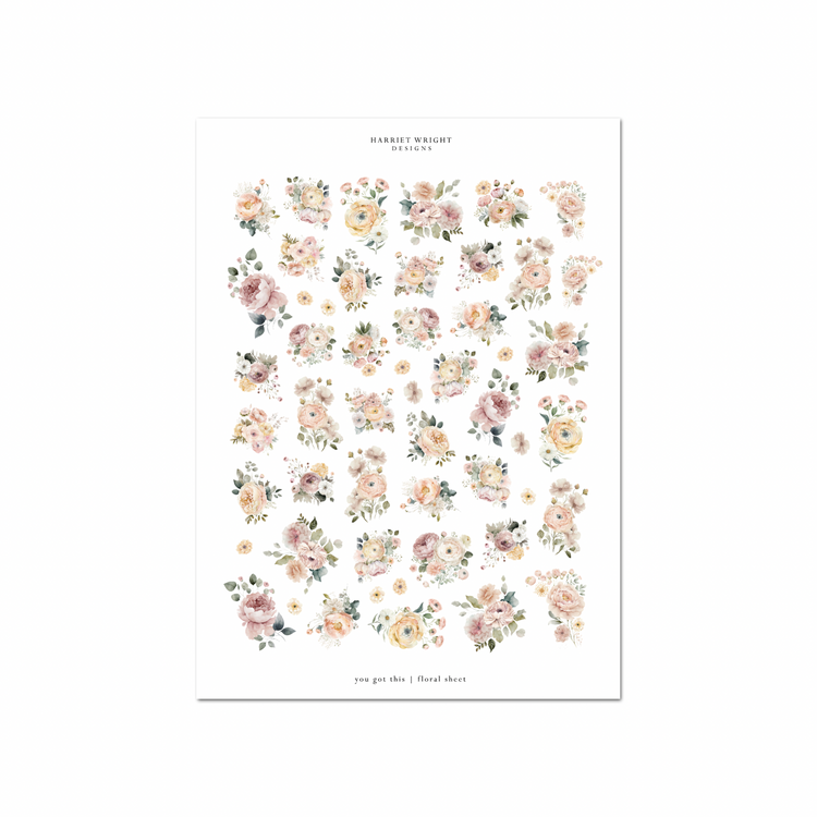 You Got This | Floral Sheet