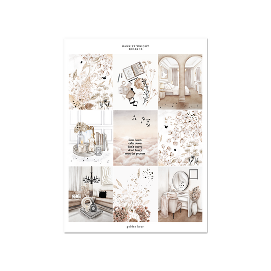 Golden Hour | Weekly Kit (Exclusive Hand Drawn Artwork)