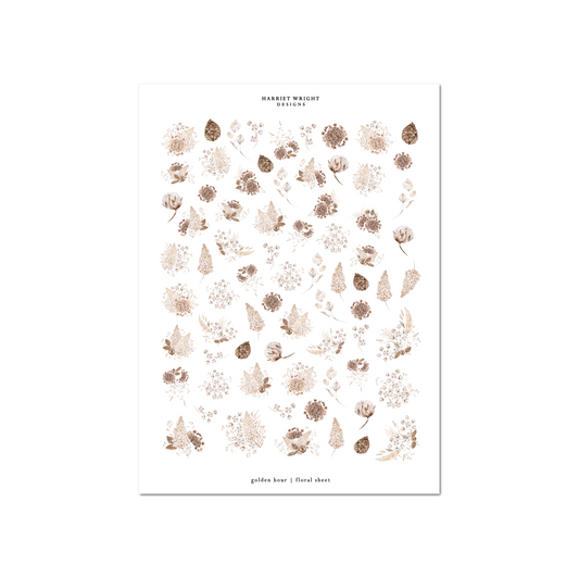 Golden Hour | Floral Sheet