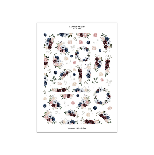 Becoming | Floral Sheet