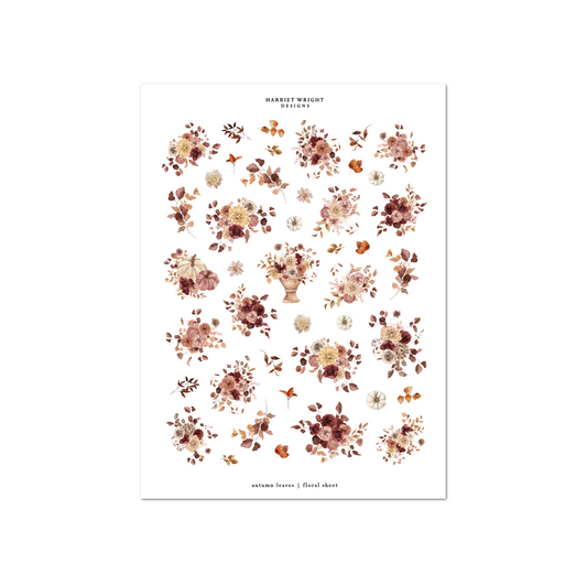 Autumn Leaves | Floral Sheet