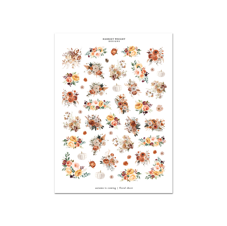 Autumn is Calling | Floral Sheet