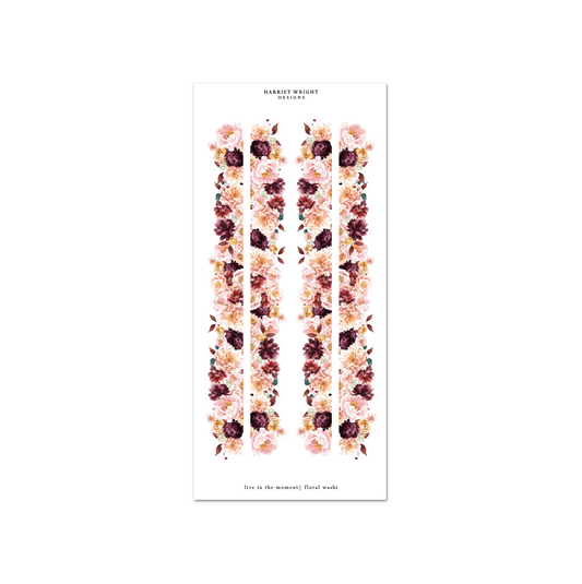 Live in the Moment | Floral Cut Washi