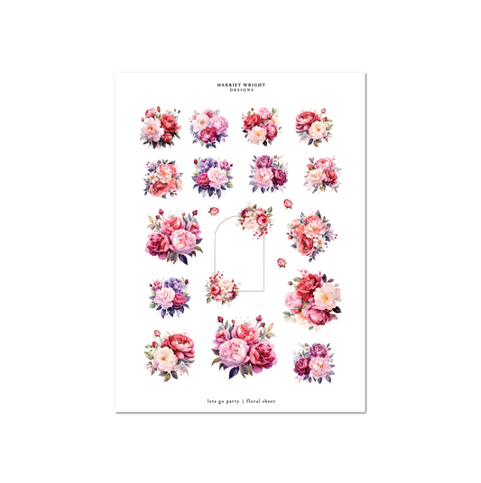Lets Go Party | Floral Sheet
