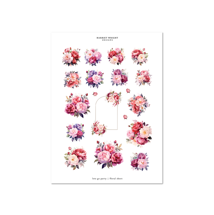 Lets Go Party | Floral Sheet