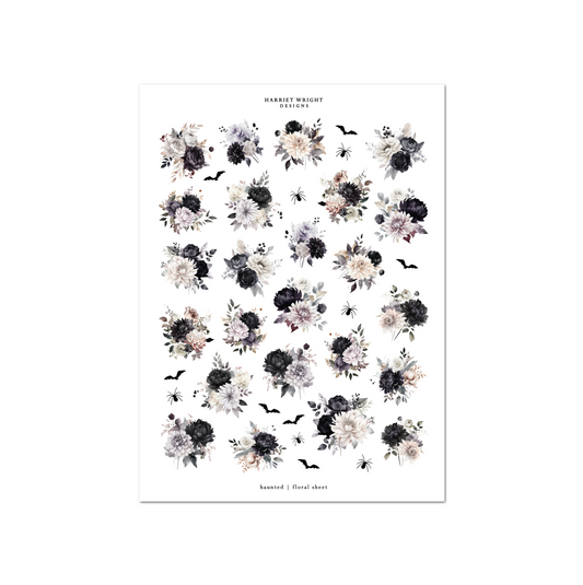 Haunted | Floral Sheet