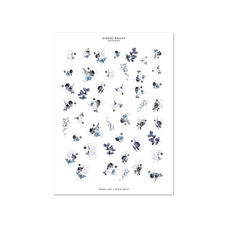 Winter Star | Floral Sheet