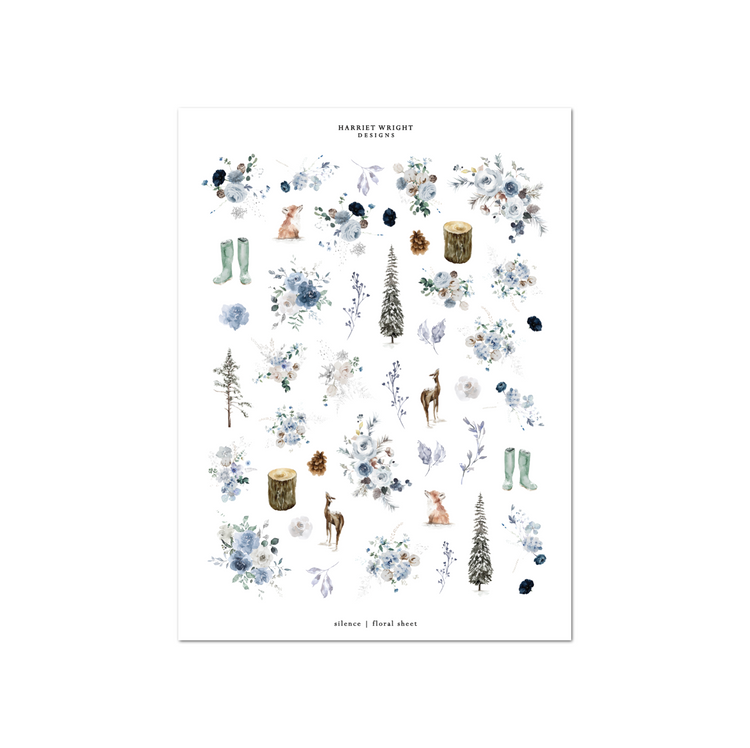 Silence | Floral Sheet
