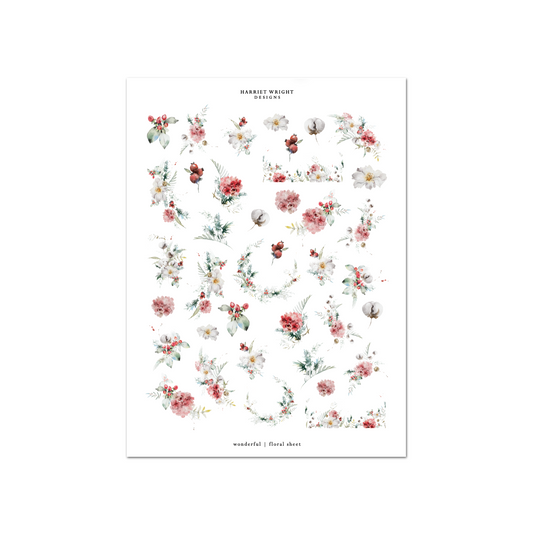 Wonderful | Floral Sheet