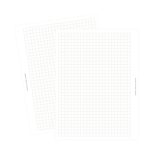 A5 Wide OR B6 Printed Inserts || (Lined/Dot/Grid)