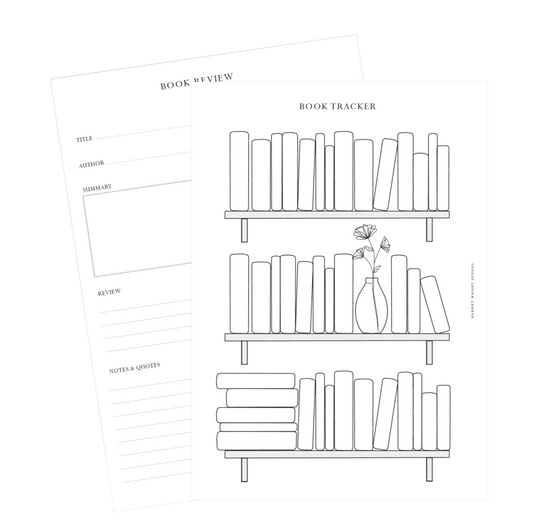 Reading Journal || A5/B6 Printed Insert