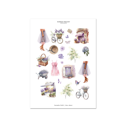 Lavender Field | Deco Sheet