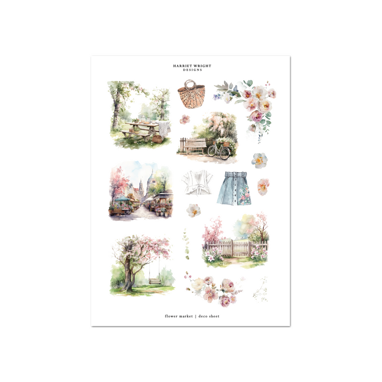 Flower Market | Deco Sheet