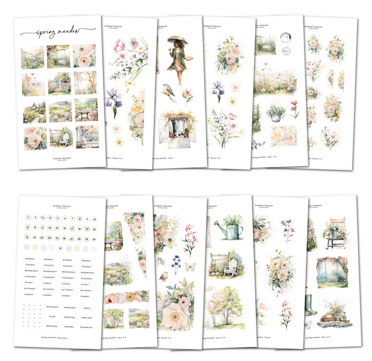 Spring Meadow || Decorative Collection (12 Sheets)