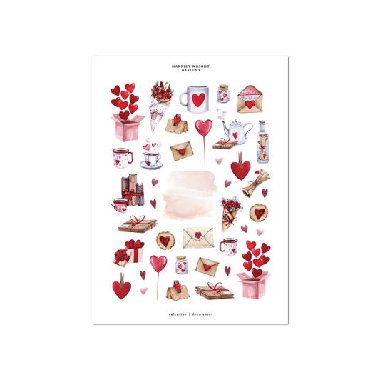 Valentine | Deco Sheet