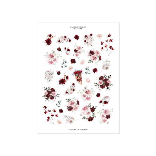 Valentine | Floral Sheet