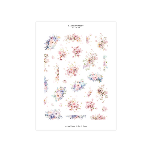 Spring Bloom | Floral Sheet