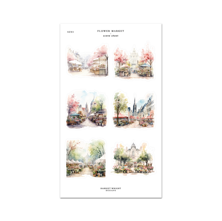 Flower Market || Scene Sheet