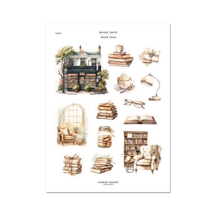 Book Shop || Theme Sheet