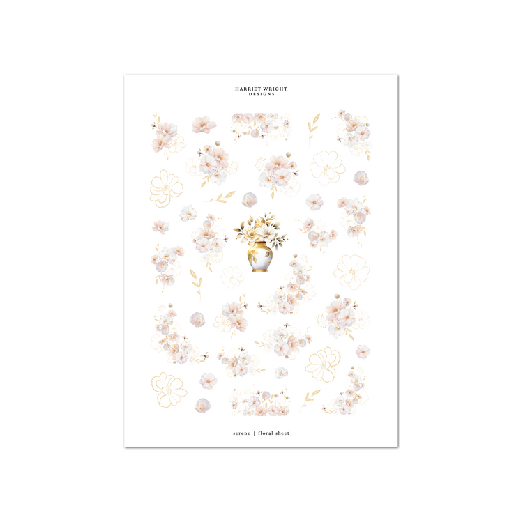 Serene | Floral Sheet
