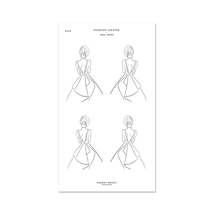 Fashion Outline || Deco Sheet
