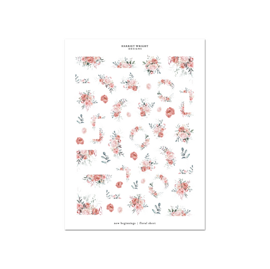 New Beginnings | Floral Sheet