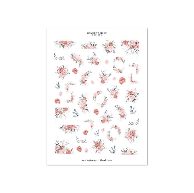 New Beginnings | Floral Sheet