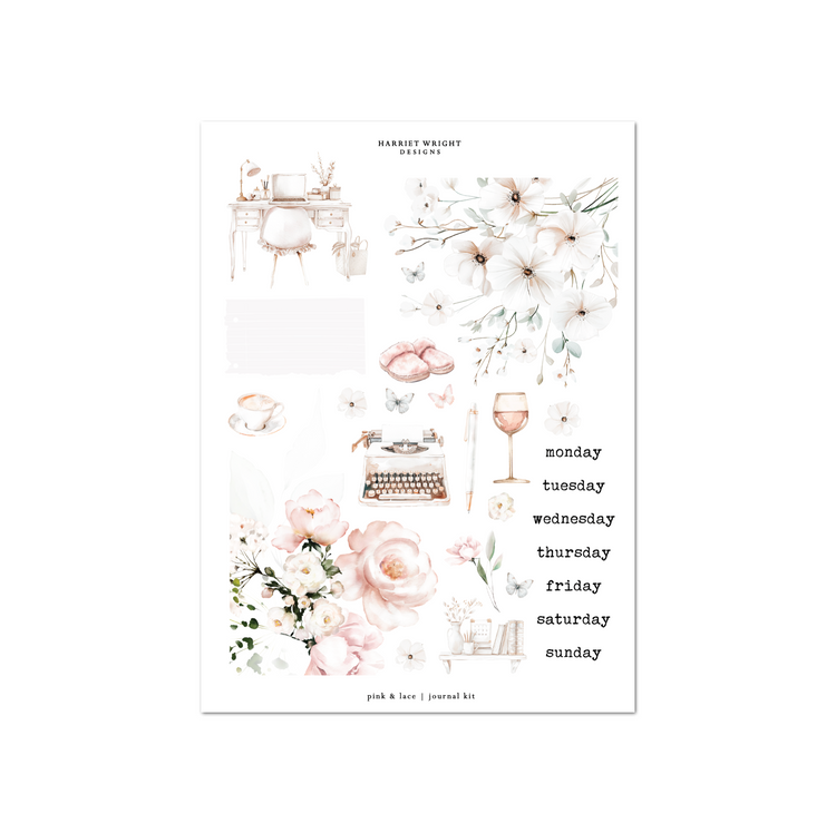 Pink & Lace | Journal Kit