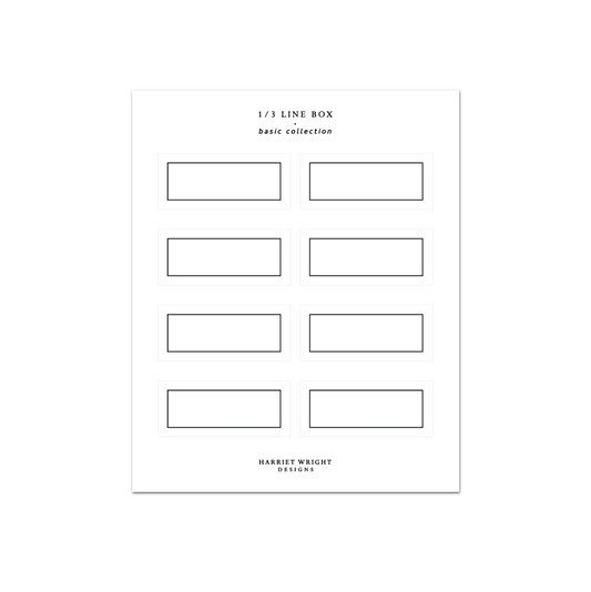 1/3 Line Box || Basic Collection