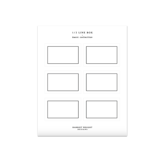 1/2 Line Box || Basic Collection
