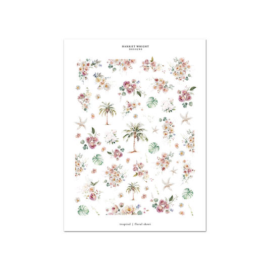 Tropical | Floral Sheet