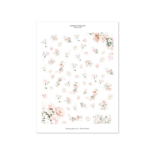 Dream Plan Do | Floral Sheet