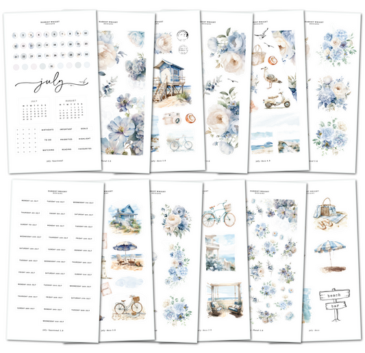 July || Decorative Collection (12 Sheets)