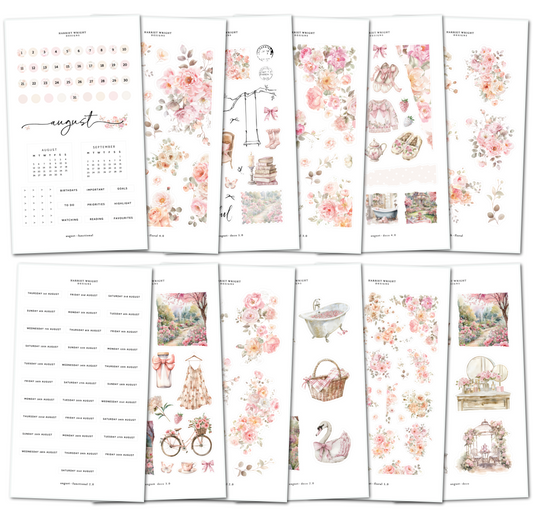 August || Decorative Collection (12 Sheets)
