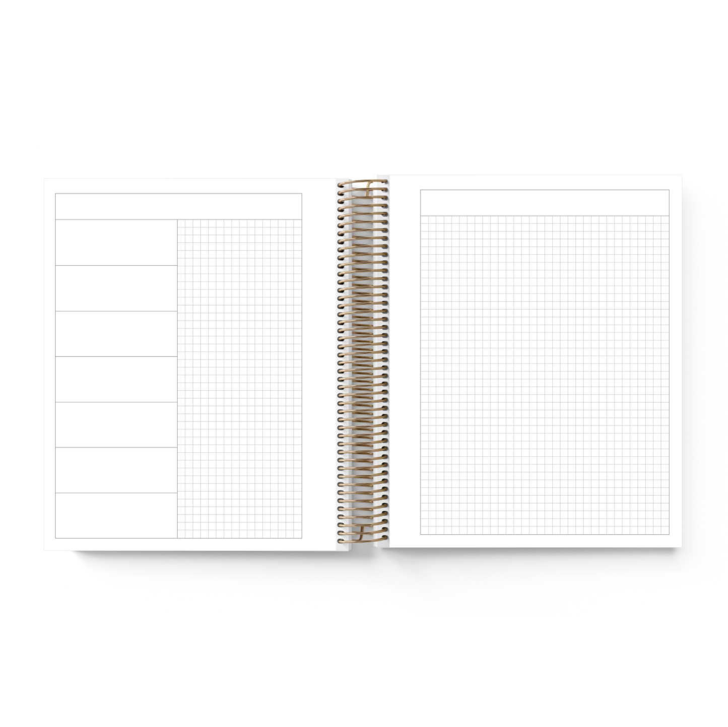 Journal Desk || Weekly & Daily Grid Planner (A5/B6)
