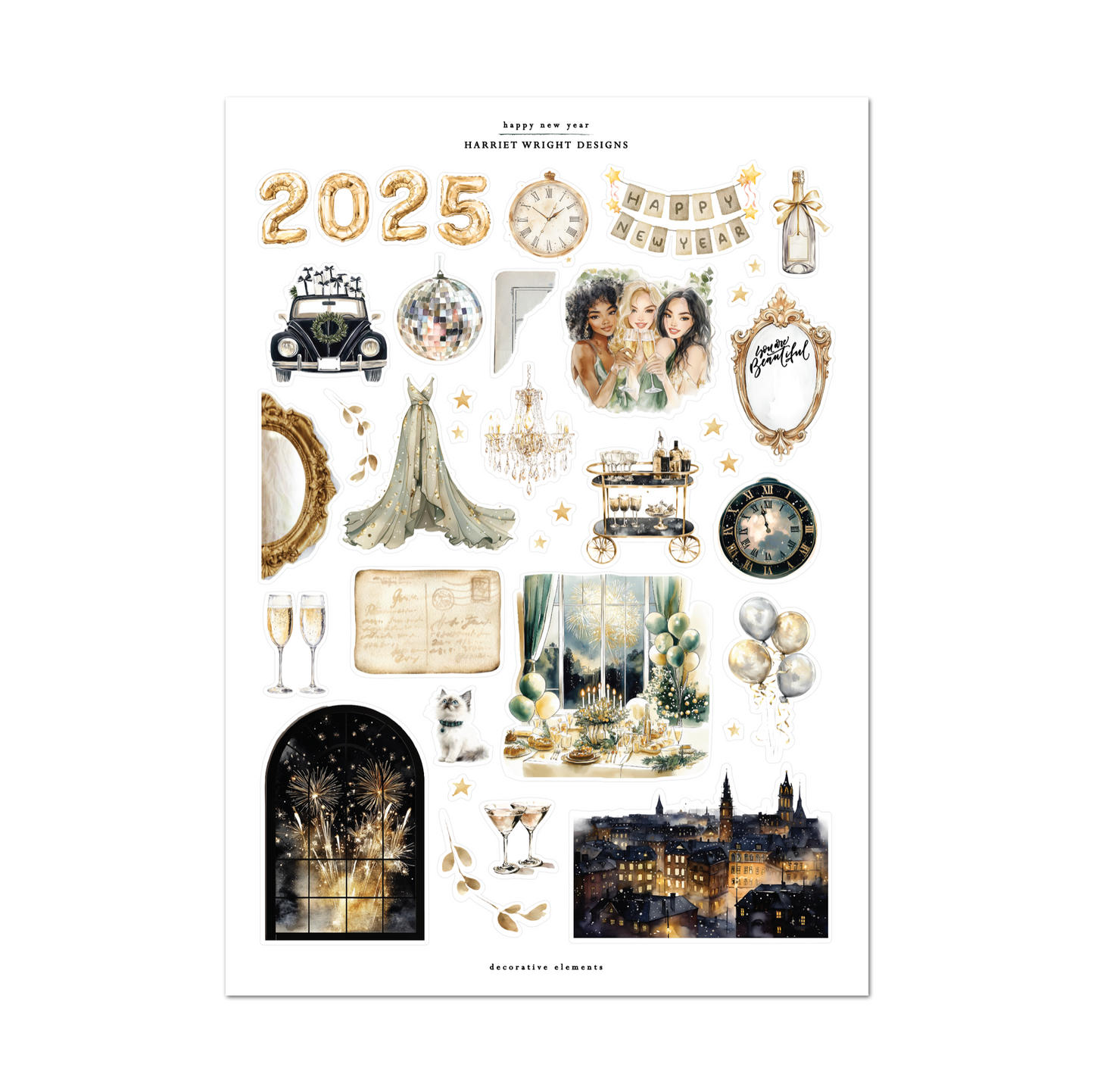 Happy New Year | Decorative Elements