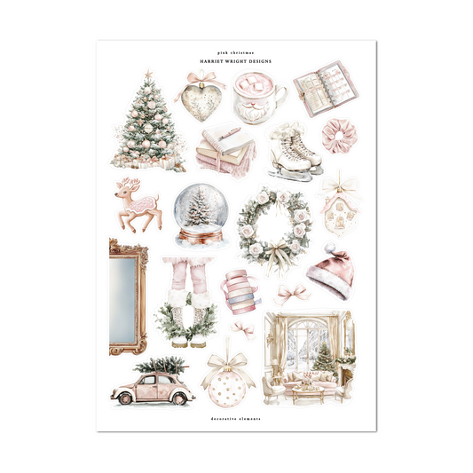 Pink Christmas | Decorative Elements