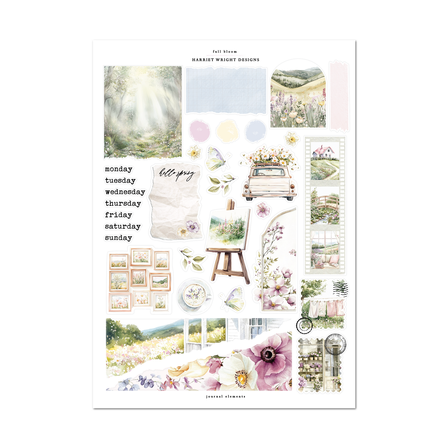 Full Bloom | Journal Elements