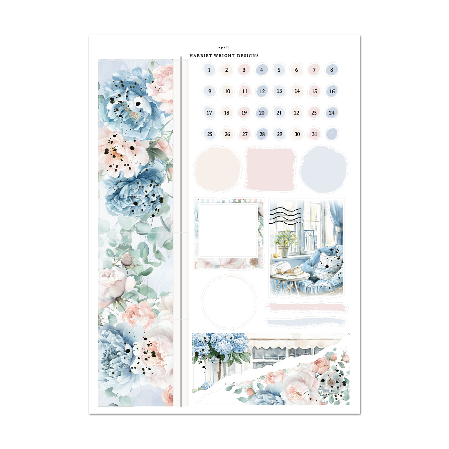 April | A5 Wide | Monthly Kit