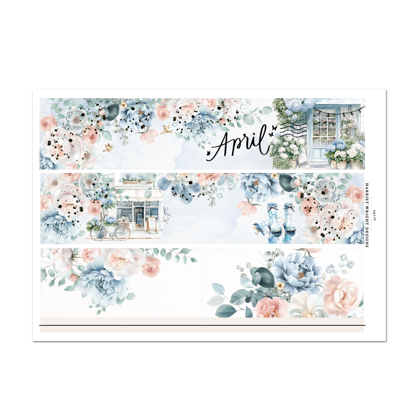 April | A5 Wide | Monthly Kit