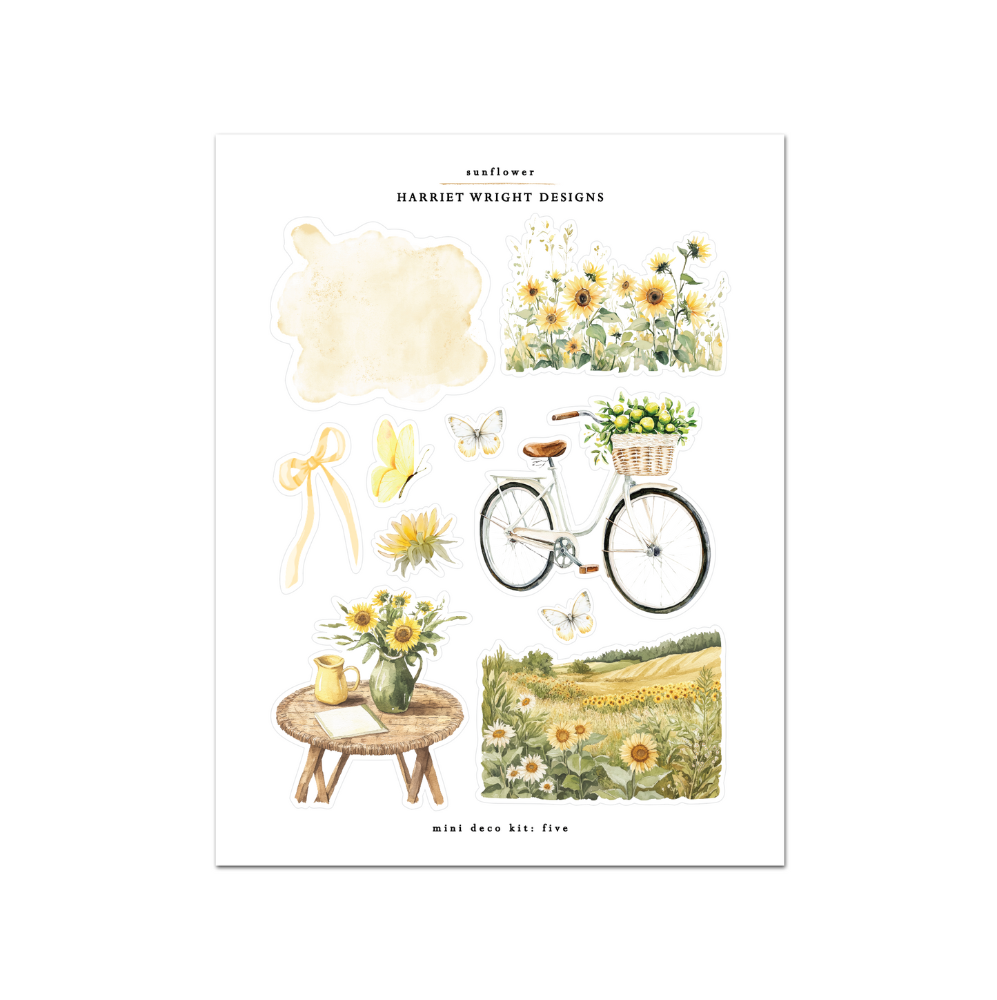 NEW: Sunflower | Mini Decorative Kit
