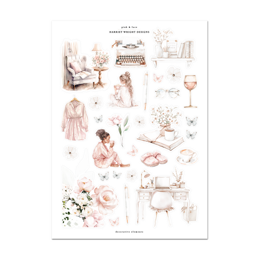 Pink & Lace | Decorative Elements