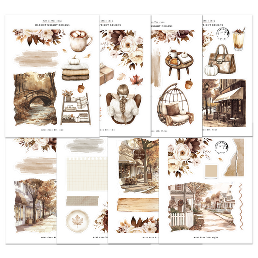NEW: Fall Coffee Shop | Mini Decorative Kit