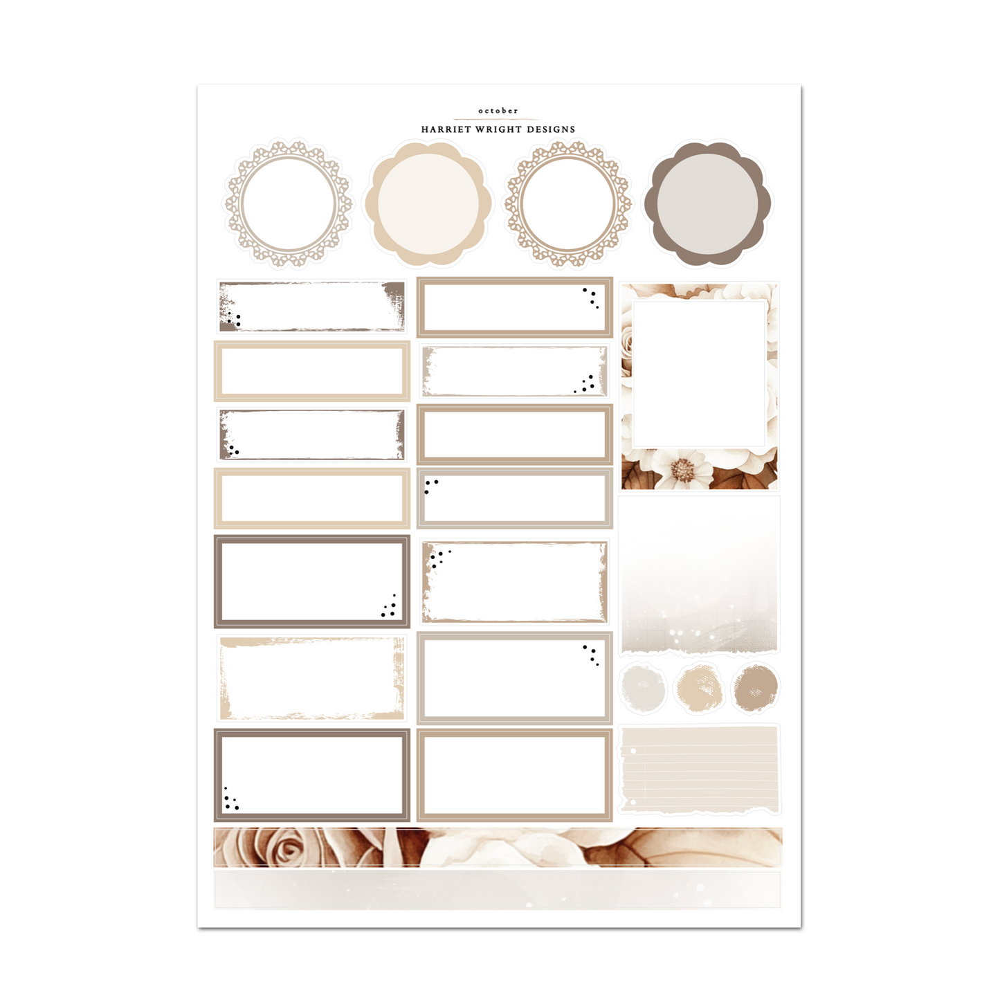 October | A5 Wide | Monthly Kit