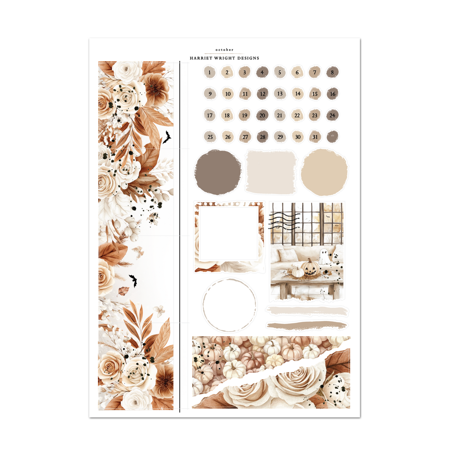 October | A5 Wide | Monthly Kit