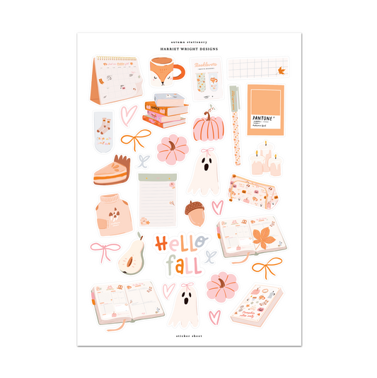 Autumn Stationery | Sticker Sheet