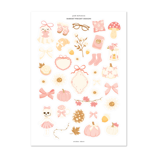 Pink Halloween | Sticker Sheet