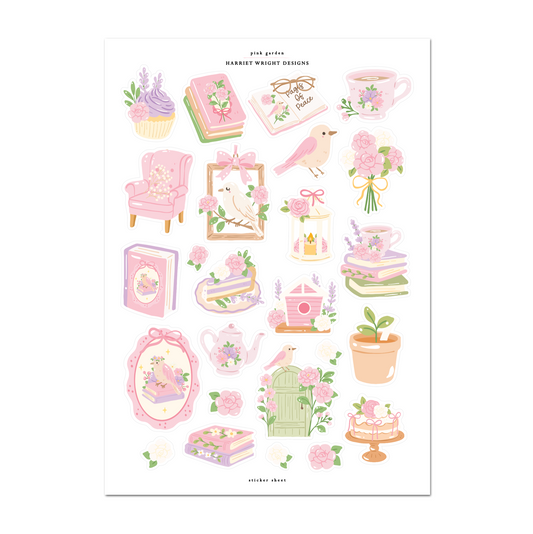 Pink Garden | Sticker Sheet
