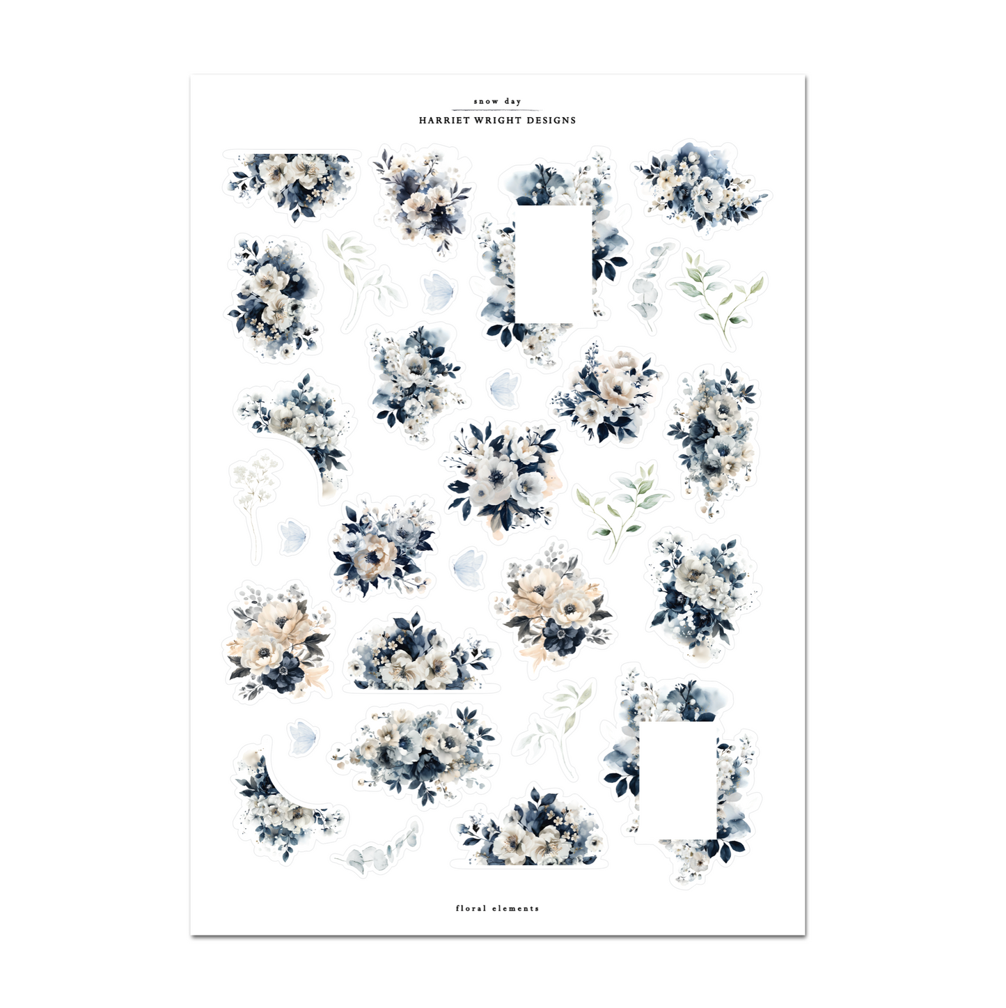 Snow Day | Floral Elements
